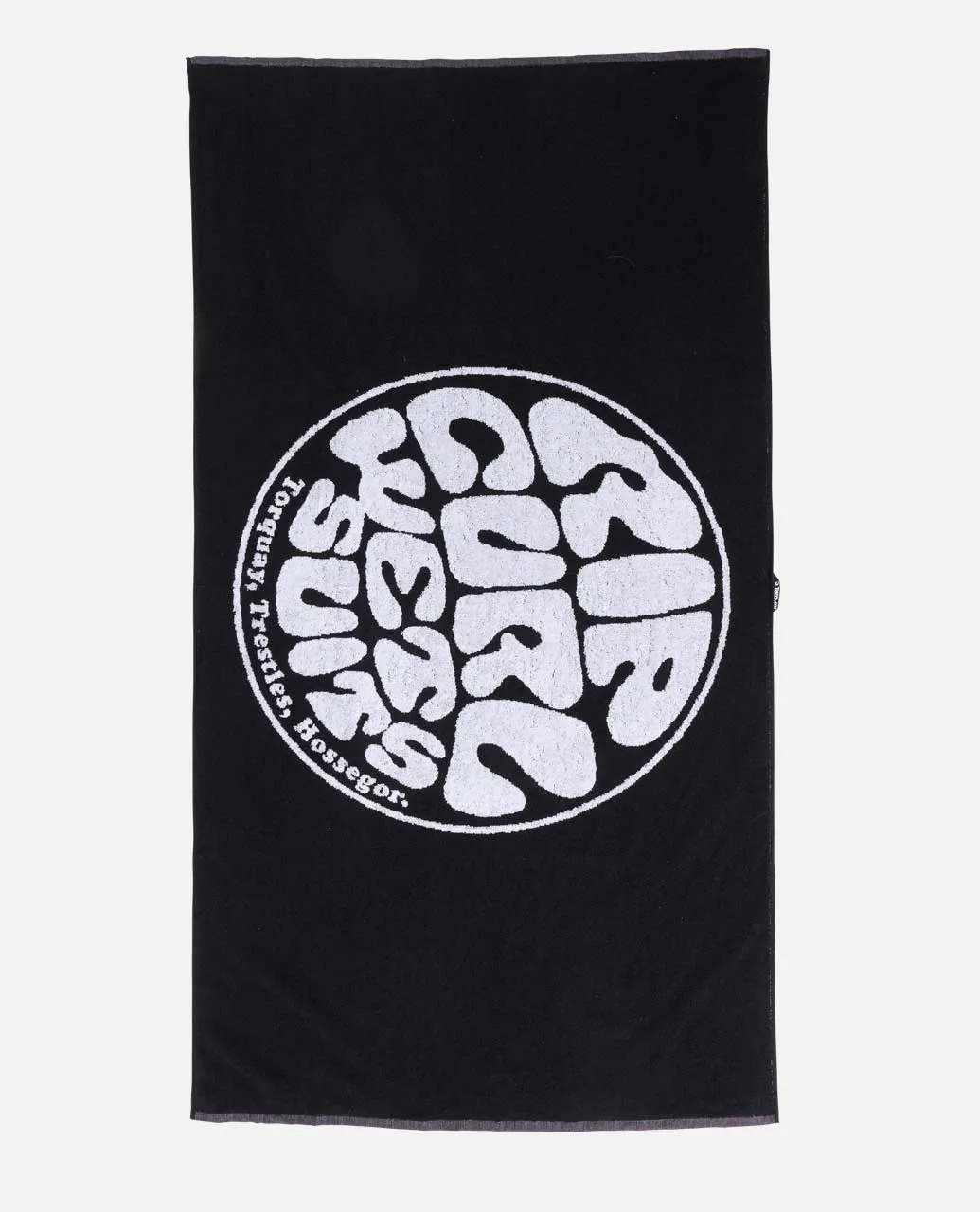 Rip Curl Logos Beach Towel Black White One Size