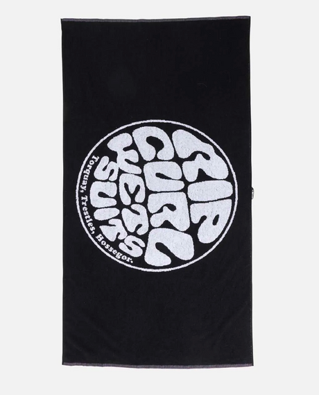 Rip Curl Logos Beach Towel Black White One Size