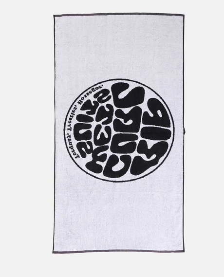 Rip Curl Logos Beach Towel Black White One Size