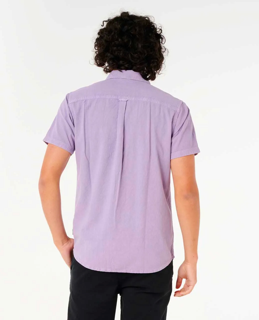 Rip Curl Classic Surf Washed Woven SS Mens Lavendar