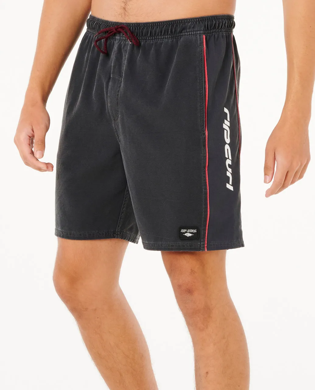 Rip Curl Sidewayz Volley Shorts Mens Black Red