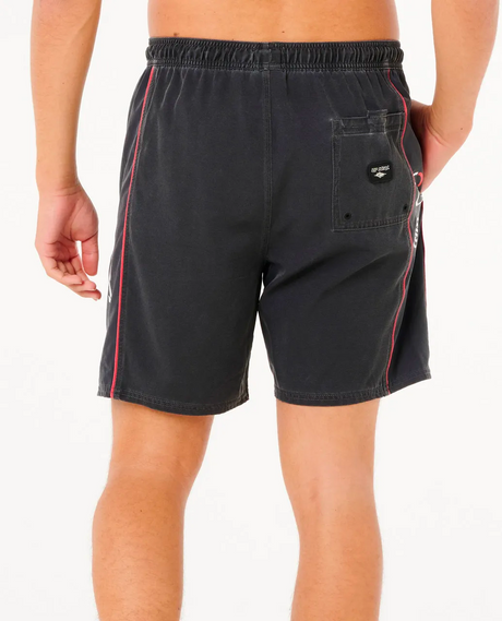 Rip Curl Sidewayz Volley Shorts Mens Black Red