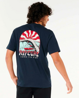 Rip Curl Shred Till Mens Tshirt Mens Navy White