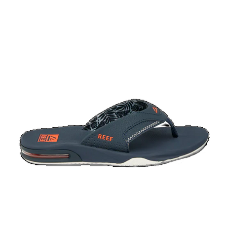 Reef Fanning Sandals Mens Navy Orange Tropical