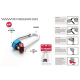 ACE Rethreader Axle and Kingpin Nuts Blue Red Carabiner