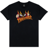 Thrasher Sucka Free Neckface Tshirt Black Orange