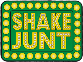 Shake Junt SJ Logo Sticker Yellow Green 4 inch