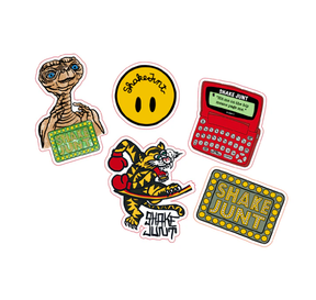Shake Junt Friends Sticker Pack Yellow 5 pack