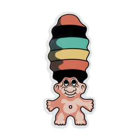 Baker Trollsafari Sticker Black Red 5 inch
