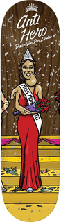 Anti Hero Van Der Linden Miss Corporate Skateboard Deck Orange 8.5