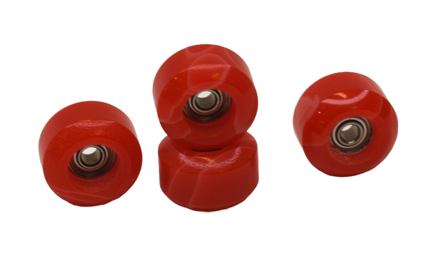 Social LockIn Full Resin Pro Fingerboard Wheels Marble Red 7.5mmx4.7