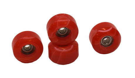 Social LockIn Full Resin Pro Fingerboard Wheels Marble Red 7.5mmx4.7
