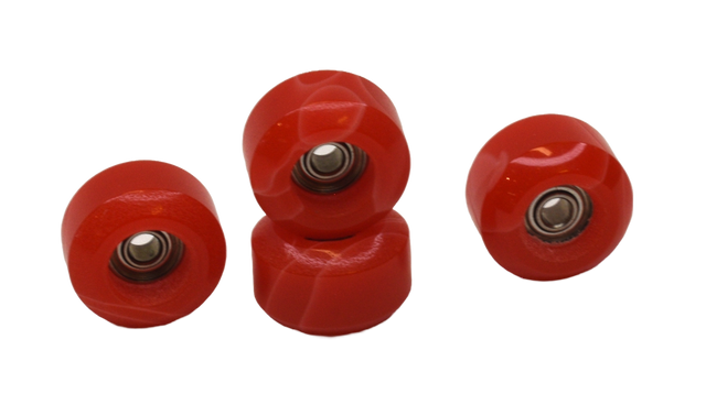 Social LockIn Full Resin Pro Fingerboard Wheels Marble Red 7.5mmx4.7