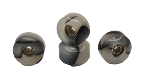 Social LockIn Full Resin Pro Fingerboard Wheels Marble Clear Black 7.5mmx4.7