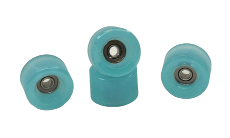 Social Bowl Offset Pro Fingerboard Wheels Turqoise Ice 7.6mmx4.9