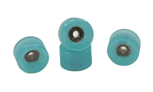 Social Bowl Offset Pro Fingerboard Wheels Turqoise Ice 7.6mmx4.9