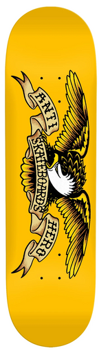 Anti Hero DBX Eagle Skateboard Deck Yellow 8.25