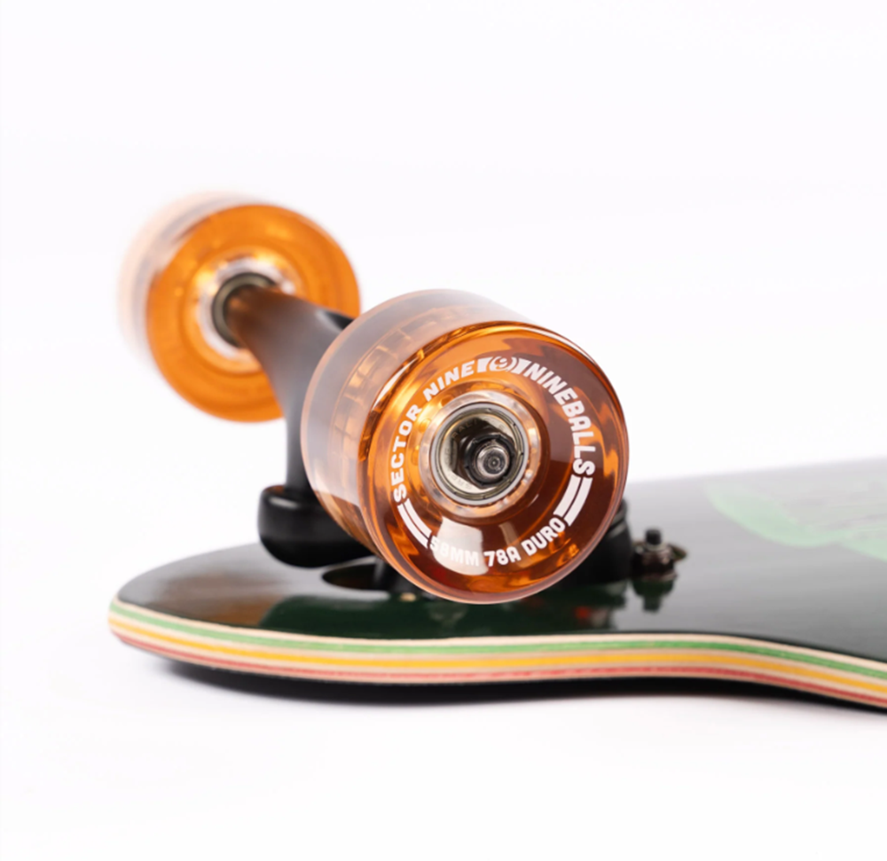 Sector 9 Striker Mini Rasta Skateboard Complete Rasta 8.75x33