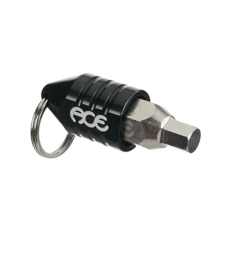 ACE Inverted Magna Adapter Silver Black 1 Inch