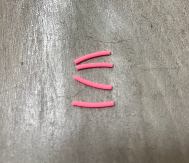 Social UnCut Fingerboard Pivot Cup Tubes Neon Pink 4 pack