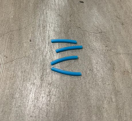 Social UnCut Fingerboard Pivot Cup Tubes Blue 4 pack