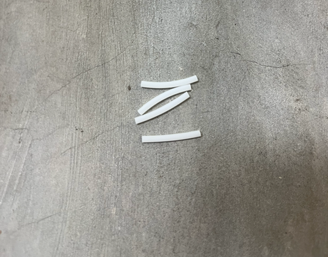 Social UnCut Fingerboard Pivot Cup Tubes White 4 pack