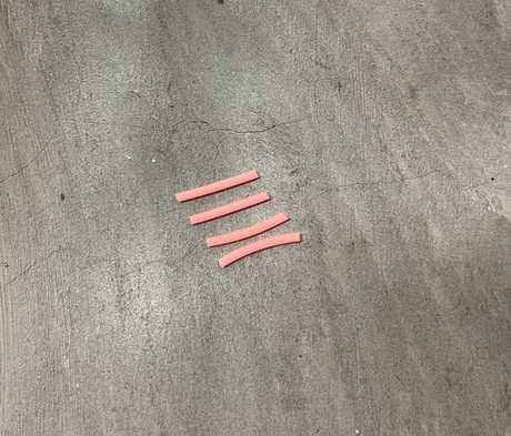 Social UnCut Fingerboard Pivot Cup Tubes Coral 4 pack