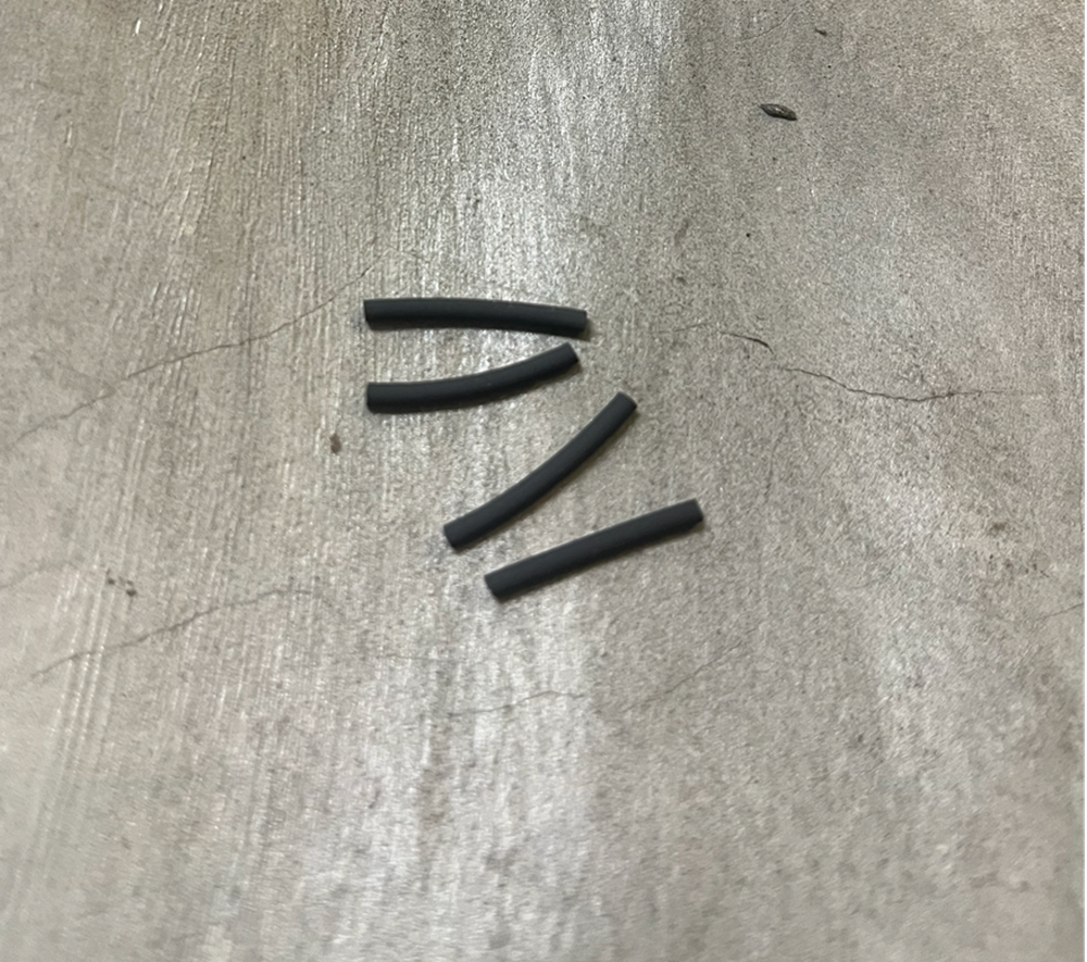Social UnCut Fingerboard Pivot Cup Tubes Black 4 pack