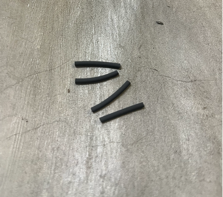 Social UnCut Fingerboard Pivot Cup Tubes Black 4 pack