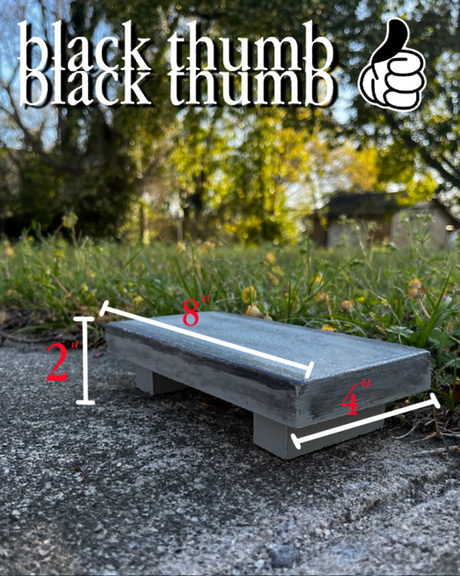 Blackthumb Lifted Mannie Pad Concrete Grey Black 4 x 8