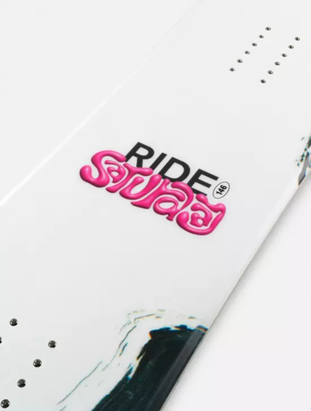 Ride Saturday Snowboard 26 White Black 146