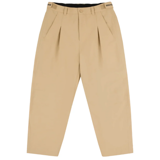 Souvenir Pleated Chino Snow Pants Mens British Khaki
