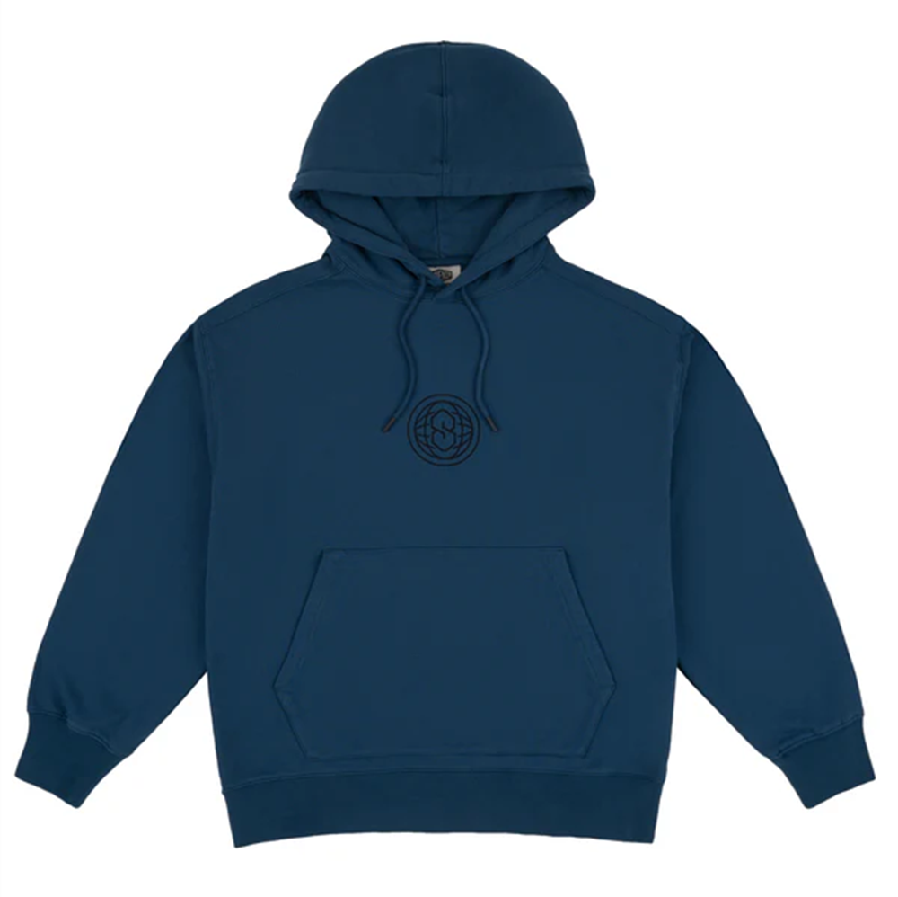 Souvenir Enzyme Wash Snow Hoodie Mens Vintage Blue