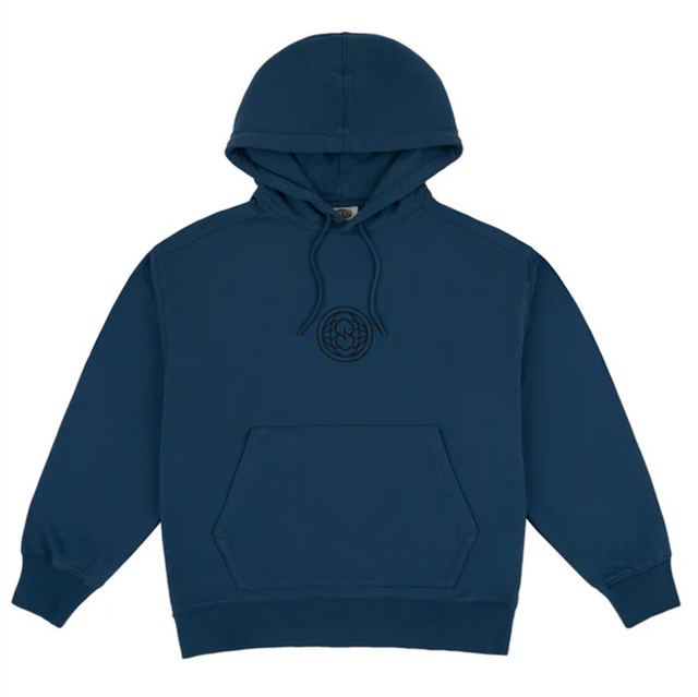 Souvenir Enzyme Wash Snow Hoodie Mens Vintage Blue