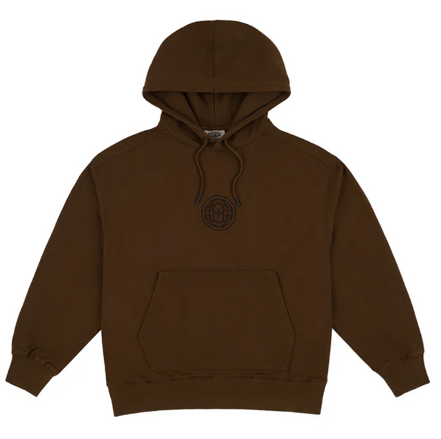 Souvenir Enzyme Wash Snow Hoodie Mens Milk Chocolate