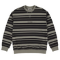 Souvenir Striped Ultra Pique Sweater Mens Charcoal Stripe