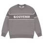 Souvenir Jaquard Knit Sweater Mens Cool Grey