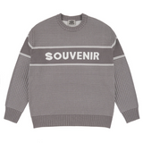 Souvenir Jaquard Knit Sweater Mens Cool Grey S
