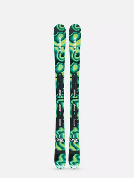 K2 Omen Jr 7.0 FDT Jr Skis 2026 Green 139