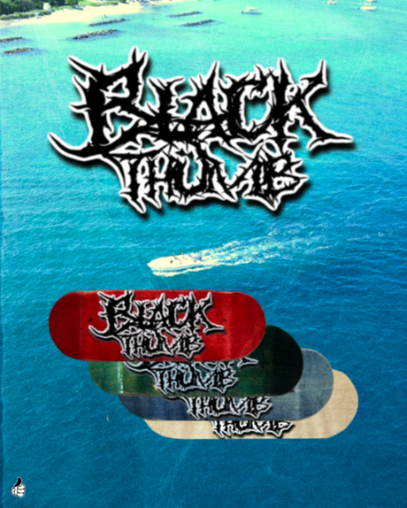 BlackThumb Metal Fingerboard Deck Green 34mm Medium