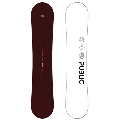 Public General Public Snowboard 26 Burgundy 150