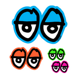 Krooked Cut Out Eyes Sticker Large Assorted Colors 6x11 Inch
