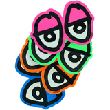 Krooked Cut Out Eyes Sticker Large Assorted Colors 6x11 Inch