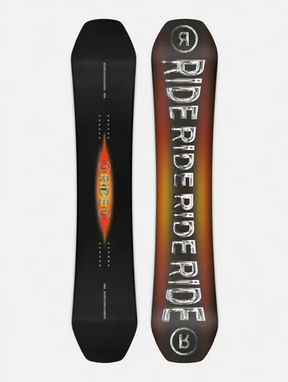 Ride Benchwarmer Snowboard 26 Black Orange 155