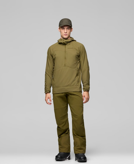 Norrona More Octa Zip Hoodie Dark Olive