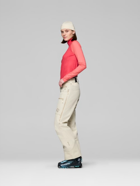 Norrona Iofoten GoreTex Womens Insulated Pants Oatmeal