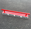 Social Flatbar FIngerboard Obstical Red 2x12