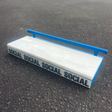 Social Marble Rail Combo FIngerboard Obstical Blue 5x12