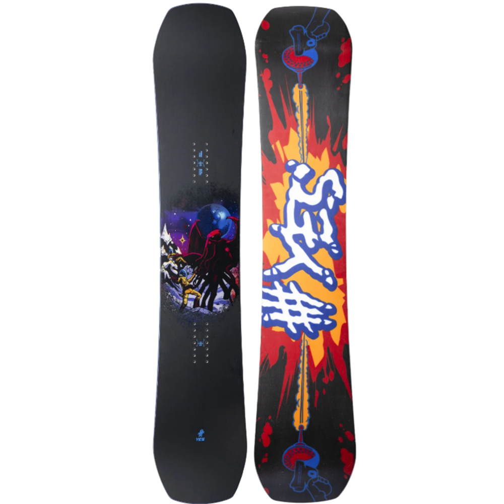 Yes Sender XTRM Snowboard 2026 Black Blue 158
