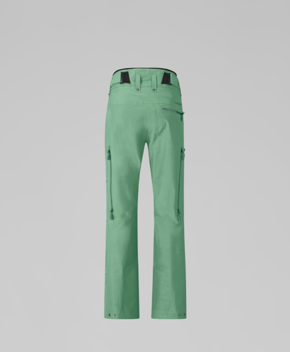 Norrona Lofoten GoreTex Womens Insulated Snow Pants Jungle Green